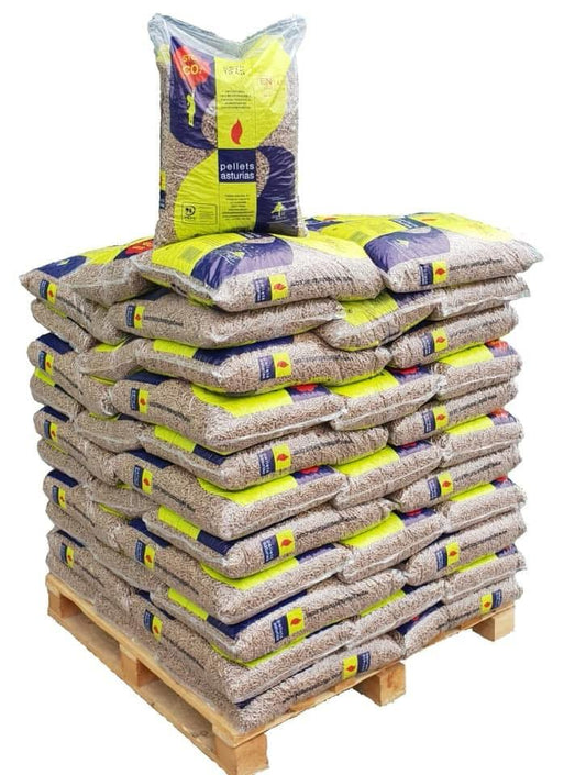 Pellet Asturias 2 Palets de 144 sacos de 15 kg