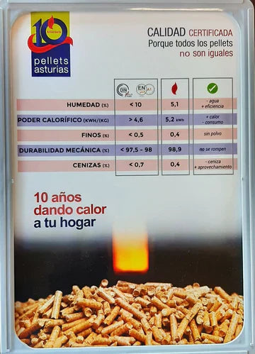 Pellet Asturias 2 Palets de 144 sacos de 15 kg