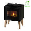 Estufa de pellet estanca FREEPOINT Modo 9,26 kW negro patas WIFI incluido