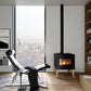 Estufa de pellet estanca FREEPOINT Modo 9,26 kW negro patas WIFI incluido