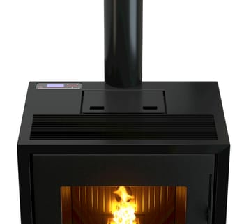 Estufa de pellet estanca FREEPOINT Modo 9,26 kW negro patas WIFI incluido