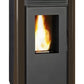 Hidroestufa de pellet TJ Velika 18 kW marrón