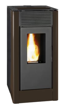 Hidroestufa de pellet TJ Velika 18 kW marrón
